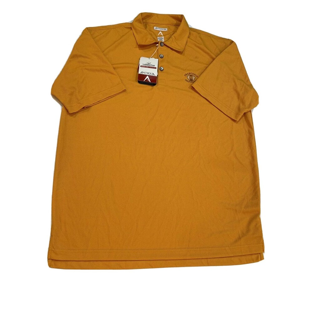 Antigua Desert Dry Franconia Golf Course Logo Mens Polo Shirt Size Medium
